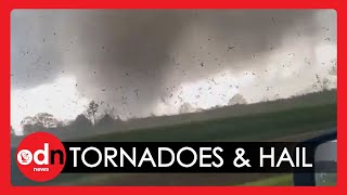 Tornadoes and Powerful Hail Storms Hit US Southern States