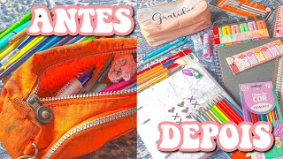 MONTEI O MATERIAL ESCOLAR DA MINHA IRMÃ!!!