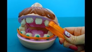 Игрушка стоматолог. Игровой набор плей доу Мистер Зубастик. Обзор на Мистера Зубастика