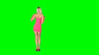 Девушки футаж green screen №11