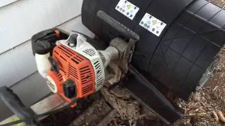 Stihl yard boss mm55 thatcher kit installation.
