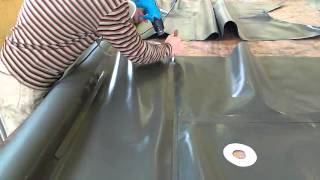 лодка из пвх своими руками часть2 Boat made ​​of PVC with his own hands