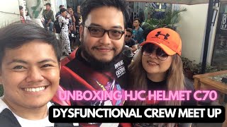 Unboxing HJC C70 Helmet / Dysfunctional Crew Meet Up 2019 / Biyahe Ni Dude / Honda Beat FI User