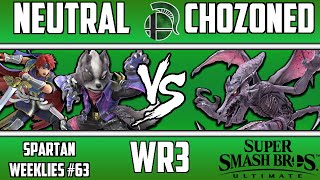 Spartan Weeklies #63, WR3: Neutral(Wolf/Roy) vs Chozoned(Ridley)