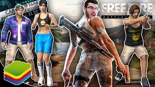 JUGANDO CON SUSCRIPTORES!! - FREE FIRE en BLUESTACKS