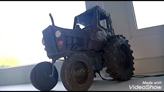 Трактор МТЗ-82 «Беларусъ» из ПЛАСТИЛИНА С РЕДУКТОРОМ