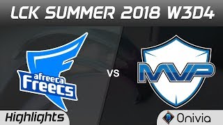 AFS vs MVP Highlights Game 2 LCK Summer 2018 W3D4 Afreeca Freecs vs MVP by Onivia