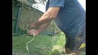 Тюкуем сено мотоблоком 4 Baling Hay
