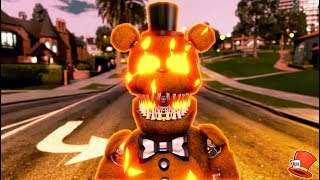 NEW JACK-O-FREDDY HALLOWEEN ANIMATRONIC! (GTA 5 Mods FNAF RedHatter)