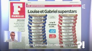 Petite sociologie des prénoms... #cadire 03.11.2017