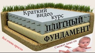 Плитный фундамент.Смотреть до конца.Жесть