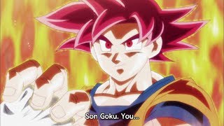 Dragon Ball Super// Goku goes Super Saiyan God in the TOP// 1080p Subbed