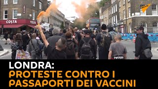 #Londra: proteste contro le vaccinazioni e i passaporti dei vaccini