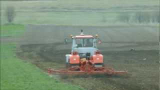 Cultivating Култивиране с трактор Т-150 и култиватор FORTSCHRITT