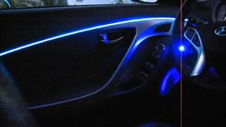 Interior trims with EL wire