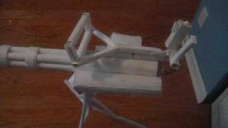 paper M134 minigun remake and beretta m9