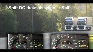Volvo I-Shift DC –kaksoiskytkinvaihteisto vs. perinteinen I-Shift -vaihteisto