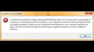 How to solve location is not available in windows 7 & 10