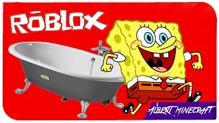 ГУБКА БОБ СБЕГАЕТ ИЗ ВАННОЙ КОМНАТЫ !!! | ROBLOX ПО РУССКИ |