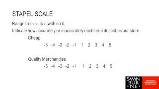 Week 4 - Measurement & Scaling