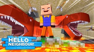 HELLO NEIGHBOUR FEEDS LITTLE KELLY TO THE LAVA SHARKS!