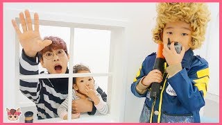 뽀로로 짜장면 도둑과 경찰 숨바꼭질 놀이! 주방놀이 요리놀이 장난감 놀이 Pororo Noodle pretend play with kids toys