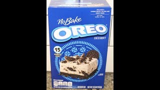 Oreo No Bake Dessert Preparation & Review