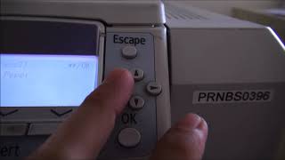 Ricoh Aficio 8200DN  Resetting Maintenance Kit A message display