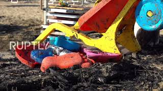 Italy: Woods left charred after wildfire forces evacuation in Pescara