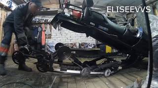 Замена передней пружины в подвеске снегохода SKIDOO SKANDIC WT