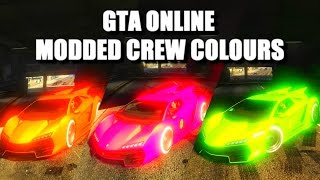 GTA ONLINE MODDED CREW COLORS | GTA ONLINE BEST MODDED CREW COLOURS