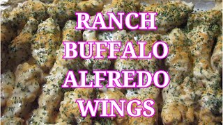 SUPER SAUCY?RED HOT ? ✨BUFFALO RANCH CHICKEN WINGS✨ RECIPE VIDEO ✨COOKBANG✨