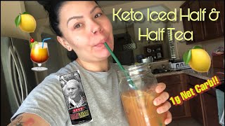 KETO HALF & HALF ICED TEA LEMONADE RECIPE | only 1g Net carb! So refreshing for summer ?