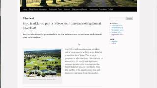 $599 is ALL you pay to relieve your timeshare obligation at Silverleaf Timeshare Resorts