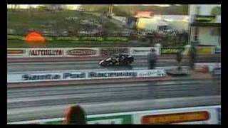Turbo Go Kart at USC Santa Pod 2007 9 second 1/4 mile Fastest Run!