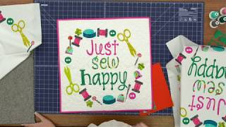 REPLAY: Create the "Just Sew Happy" Wall Hanging with Misty!