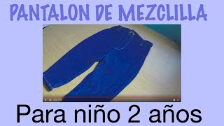PANTALON DE NIÑO DE 1A 3 años