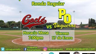 Beísbol Juvenil 2020 - Cocle vs Oeste
