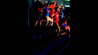 Crazy Bobcat fans dancing! Bobcats vs. Raptors