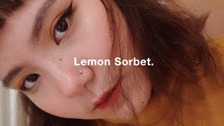 ?? LEMON SORBET | December Makeup Look / faux beauty marks
