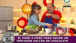Grandioso volcán de chocolate en 5 pasos (Parte 2).