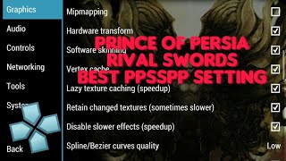 Prince Of Persia Rival Swords Best PPSSPP Setting Android