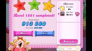 Candy Crush Saga Level 1281    ★★★   NO BOOSTER