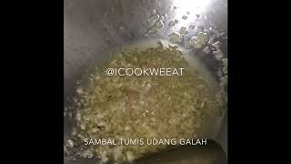 Sambal Tumis Udang Galah