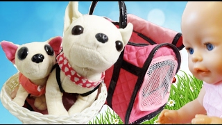 Собачки Чи чи лав и Mini Chi Chi Love распаковка игрушек Видео для детей про игрушки
