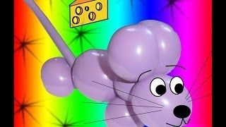CURSO DE GLOBOFLEXIA, gratis 3.Ratón con globo, Mouse DIY