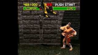 Mortal Kombat 1 Super Nintendo SNES Very Hard Playthrough Scorpion