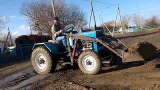 Самодельный трактор - погрузчик./ Homemade Tractor - Loade