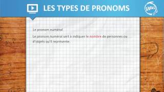 Allô prof - Les types de pronoms