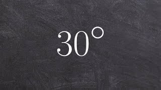 Converting 30 degrees to radian form